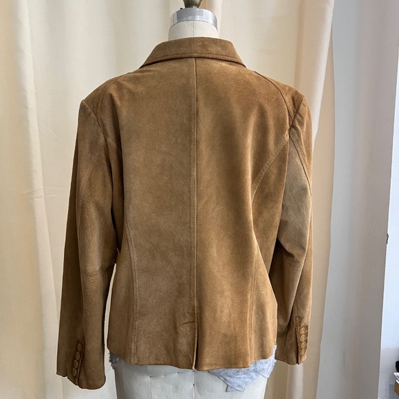 Vintage Preston & York Suede Leather Jacket - Women's XL - Picture 3 of 7